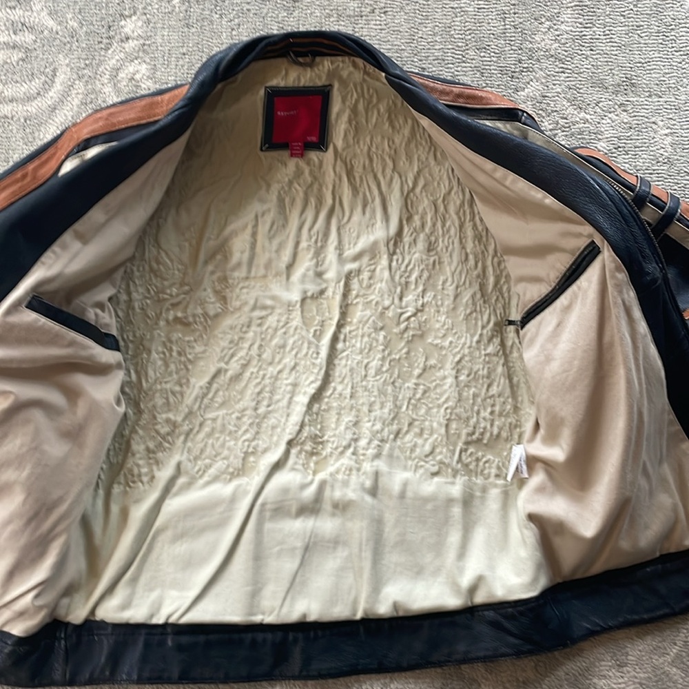 🎉HOST PICK🎉 Vintage Report Collection Racer Motorcycle Distressed Leather Jacket - Picture 7 of 14